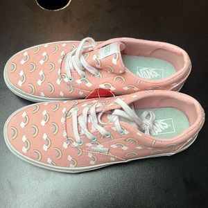 Vans Doheny Rainbows Print Skate Girls Shoes Size 5 Youth new no box!